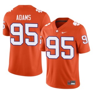 #95 Men Amare Adams Official Orange Clemson National Championship College Football Jerseys 736884-739