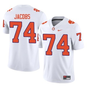 #74 College Football Clemson University Men's Limited White Brayden Jacobs Jersey 747827-343