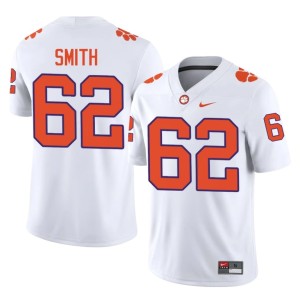 #62 Player Tiger Town Bryce Smith College Football Men's White Jerseys 968212-303
