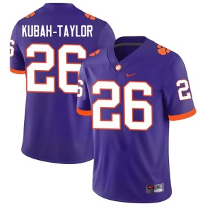 #26 C.J. Kubah-Taylor CLEM Purple College Football 2026-27 Mens Jersey 774463-480