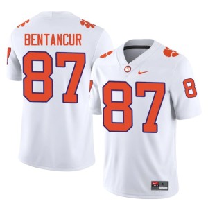 #87 Replica Christian Bentancur CFP Champs Men White College Football Jersey 494332-460