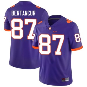 #87 Purple Men's Christian Bentancur Alumni Tiger Town College Football Jersey 701244-574