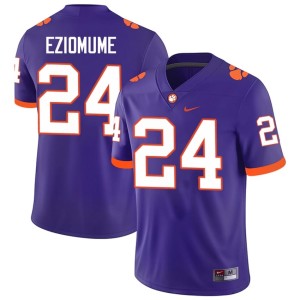 #24 Men's College Football Purple 2026 David Eziomume Tigers Jerseys 350512-791