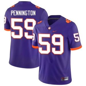 #59 Alumni Clemson Men Dietrick Pennington College Football Purple Jersey 190613-342