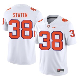 #38 White Men's NCAA College Football Dominic Staten CU Jersey 593995-880