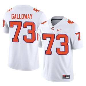 #73 Mens High School CU College Football White Hayes Galloway Jersey 300700-891