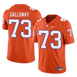 #73 Hayes Galloway College Football Men's Official Clemson University Tigers Orange Jersey 959692-267