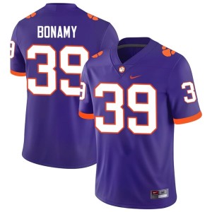 #39 Purple CFP Champs College Football Men's J.D. Bonamy Replica Jersey 408408-346