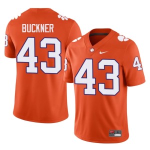 #43 Men's J.R. Buckner Clemson University College Football Orange Limited Jerseys 625307-980