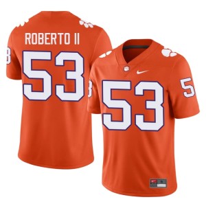 #53 Joseph Roberto II College Football Clemson University Tigers Men's Orange Stitched Jerseys 441931-448