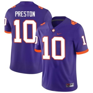 #10 Juju Preston College Football NCAA Men's Purple CFP Champs Jersey 492204-285