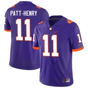 #11 Purple Clemson Tigers Player Mens Olsen Patt-Henry College Football Jerseys 194361-385