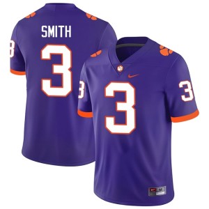 #3 Tristan Smith CLEM 2026 Men Purple College Football Jersey 891682-632