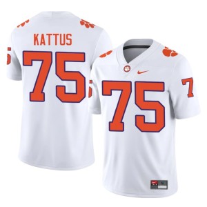 #75 Game Men CU College Football Tucker Kattus White Jersey 220193-723