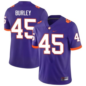 #45 Clemson University Tigers Purple Vic Burley Mens College Football Game Jerseys 524491-849