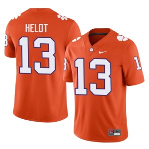 #13 Orange Will Heldt Mens College Football CLEM Limited Jersey 913370-406
