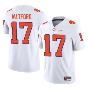 #17 Men White Clemson National Championship College Football 2026 Ari Watford Jersey 980125-844