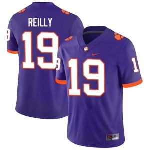 #19 Clemson Stitched College Football Purple Brayden Reilly Mens Jersey 325735-281