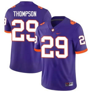 #29 Men Champ Thompson CFP Champs College Football NCAA Purple Jersey 565789-949