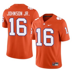 #16 Orange Chris Johnson Jr. Player Clemson University Tigers College Football Men Jerseys 498163-932
