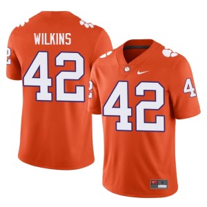 #42 Christian Wilkins Men's 2026 Orange Clemson Tigers College Football Jerseys 707145-164
