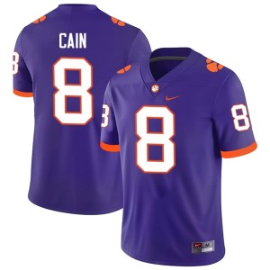 #8 Replica Deon Cain College Football Purple Men CFP Champs Jerseys 502007-161