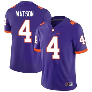 #4 Deshaun Watson Men's Purple College Football University Clemson University Tigers Jersey 865443-341