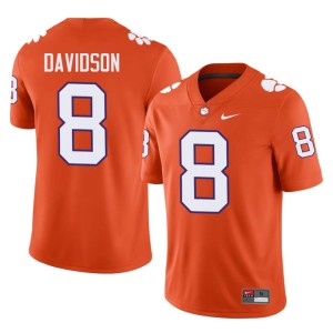 #8 Orange NCAA CU College Football Men Gideon Davidson Jersey 235069-821