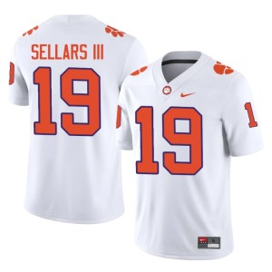 #19 White Gordon Sellars III College Football 2026 Men's Clemson University Tigers Jerseys 911549-413