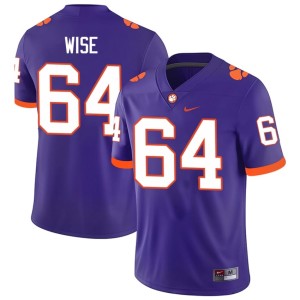 #64 Men's High School Grant Wise CFP Champs College Football Purple Jerseys 686552-200