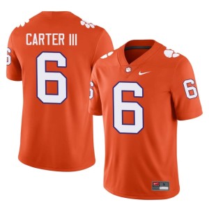 #6 Player Jerome Carter III Men CLEM College Football Orange Jerseys 101542-281