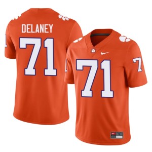 #71 Orange Leo Delaney College Football CLEM Game Men's Jerseys 160464-299