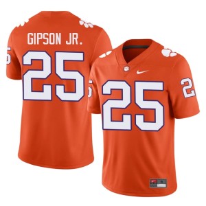 #25 Orange Marcell Gipson Jr. Limited Clemson College Football Men's Jerseys 614441-344