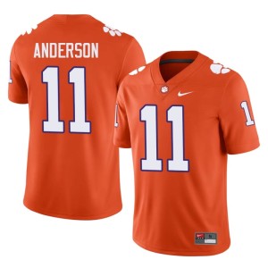 #11 Orange Men Clemson Tigers High School Polo Anderson College Football Jerseys 231044-735