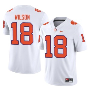 #18 CLEM Tayveon Wilson Men College Football White Replica Jersey 853777-255