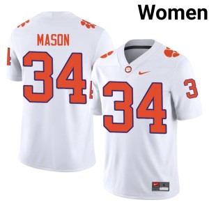 #34 Armon Mason CFP Champs Womens White Replica College Football Jersey 948657-259