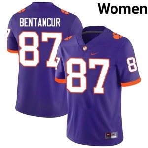 #87 College Football Player Women's Purple Christian Bentancur CU Jerseys 958973-262