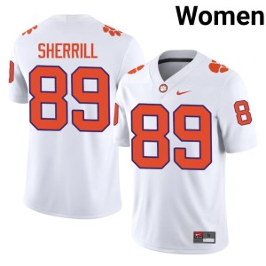 #89 College Football Womens Grady Sherrill Tiger Town Alumni White Jerseys 728977-325