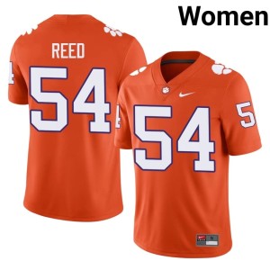 #54 CLEM Replica Ian Reed College Football Orange Womens Jerseys 188877-973