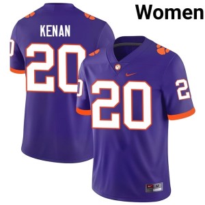 #20 Womens Embroidery Purple Jakarrion Kenan Clemson National Championship College Football Jerseys 671049-259