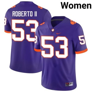 #53 College Football Joseph Roberto II Clemson University Purple Women 2026-27 Jersey 198657-972