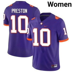 #10 Purple Tigers Juju Preston College Football Women 2026-27 Jersey 335934-211