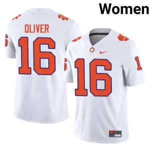 #16 CU College Football White Womens Myles Oliver Replica Jersey 611527-196