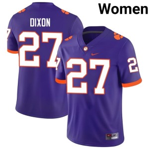 #27 Purple Womens University Noah Dixon Tiger Town College Football Jerseys 881051-374