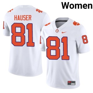 #81 High School White Women's College Football CFP Champs Nolan Hauser Jersey 590378-184