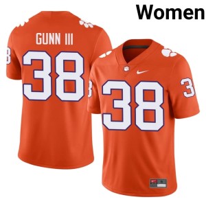 #38 Women Orange College Football University Tigers Robert Gunn III Jersey 932828-750