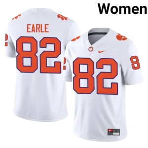 #82 Official Tiger Town White College Football Women's Sam Earle Jerseys 373474-831