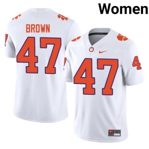 #47 College Football CU Stitched White Womens Sammy Brown Jersey 629497-820