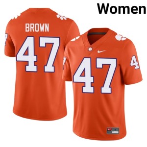 #47 Women Sammy Brown Clemson Tigers Limited College Football Orange Jersey 285553-997