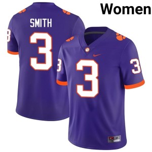 #3 Women Purple Tigers Tristan Smith University College Football Jerseys 823483-515